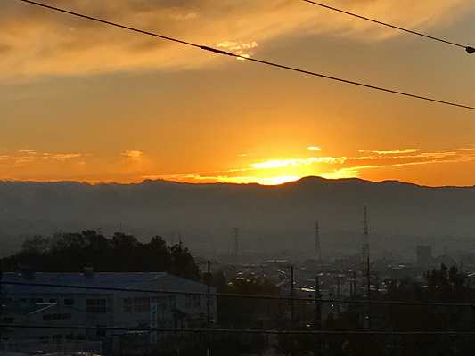 早朝の富士山