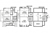 熱海自然郷・海や山並みを一望するロケーションに建つ3階建て中古戸建