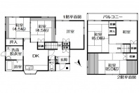 熱海市青葉町・40坪の庭付きの閑静な住宅地の角地に立地する中古戸建