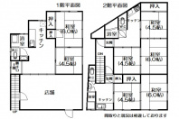 熱海市桜町・生活便良好な店舗＆アパート付中古戸建