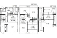 熱海市下多賀・長閑な住宅地に所在する収納豊富＆眺望良好な大型住宅