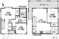 熱海市下多賀・『あじろ南熱海が丘』高台より山々の稜線美望む中古戸建