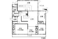 湯河原町宮上・平屋で営む陽だまりとテラスの隠れ家 店舗付中古戸建
