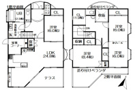 熱海市下多賀・海望む東南高台・パノラマオーシャンビューの中古戸建