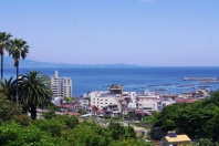 熱海市下多賀・高台で相模湾&半島&花火望む陽当たり良好の売地