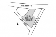 熱海市下多賀・敷地面積約65坪　平坦＆角地　閑静な住宅地の売地