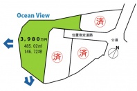 真鶴町岩・正面に相模湾望む高台で陽当たり＆通風良好な売地  A区画