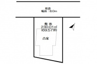 湯河原町土肥４丁目・千歳川に程近い平坦で日照良好な売地（古家有）