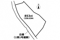 熱海市上多賀・敷地約258坪　海望む道上陽当り＆通風良好な売地