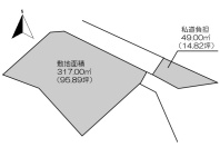 南熱海グリーンヒル別荘地・開放感あふれる2面接道の角地　約96坪