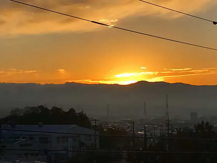 早朝の富士山