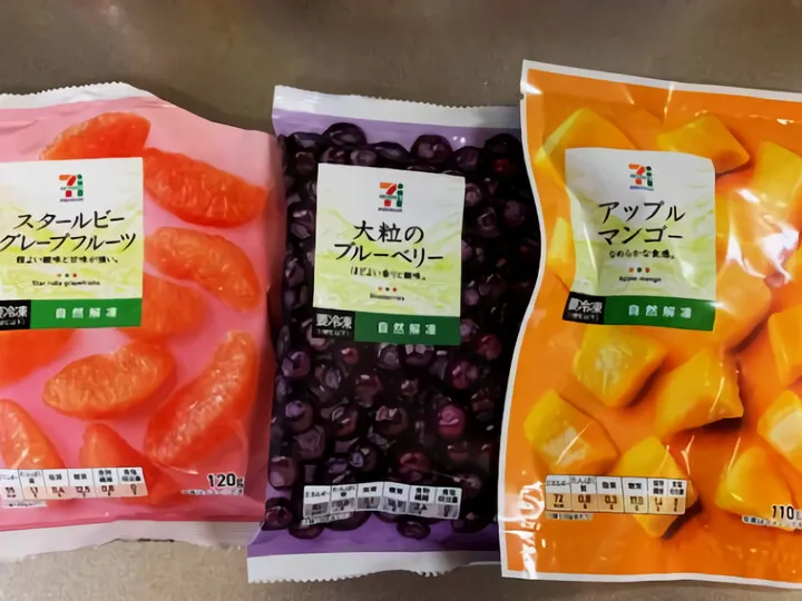 冷凍のフルーツ達