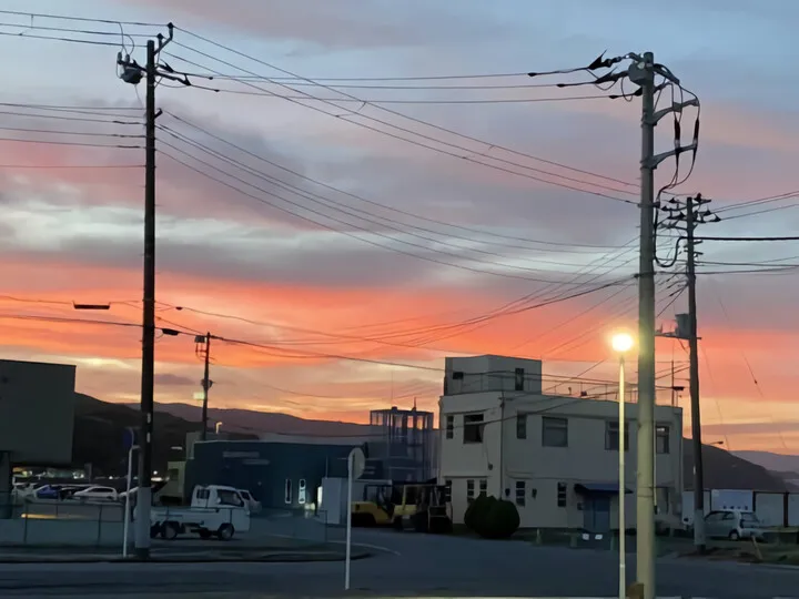 真夏の夕空