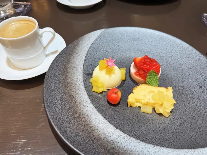 食後に