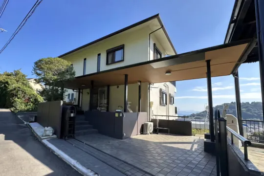 湯河原町城堀・駅徒歩圏 敷地約209坪 海望む別棟付の古民家風中古戸建