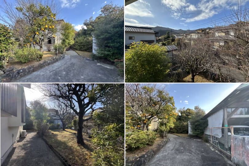 湯河原万葉郷・緑溢れ山並み望む庭木豊富で収穫可能な果樹＆温泉付戸建