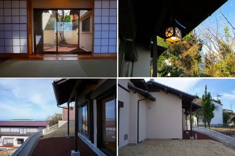 南熱海グリーンヒル別荘地内・富士山・海を望む和風平屋戸建