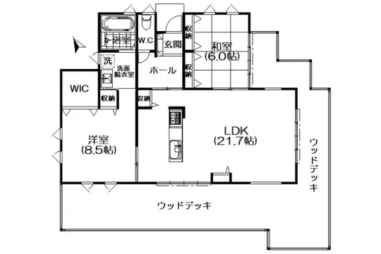 南箱根ダイヤランド・P３台分有　閑静で陽当り良好 拘りの築浅平家建