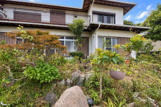 熱海市伊豆山・高台山間より相模湾＆島々望む総ひのき造りの大型和邸宅