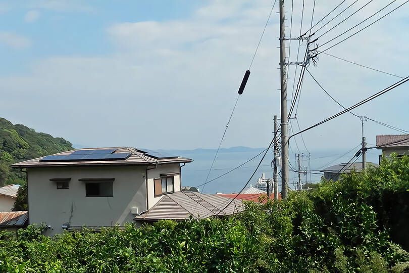 熱海市下多賀・約３５０坪  海望む南向きひな壇で陽当たり良好の売地