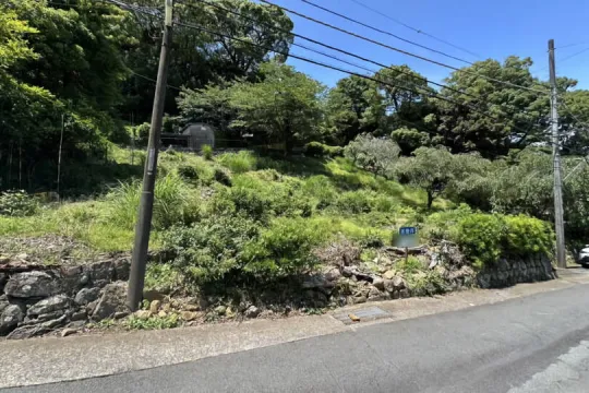 熱海市下多賀・敷地約117坪 高台より海&半島の稜線美望む売地