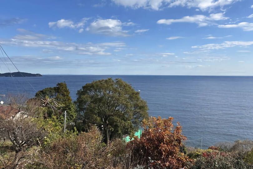 熱海市伊豆山・海と緑に包れた自然の静けさの住環境 売地約673.68坪