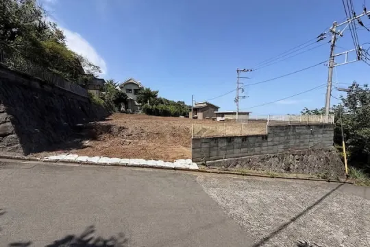 熱海市網代・敷地約157坪造成済 海&初島望む 温泉引込可能な売地